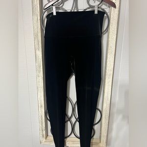 Spanx Leggings, Black Velvet, Size 1X